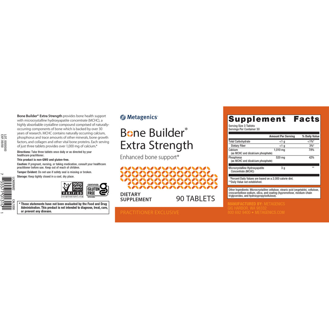 Bone Builder® Extra Strength 90 tablets by Metagenigs