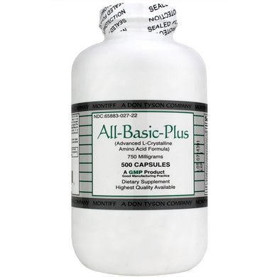 All Basic Plus 750 mg 500 capsules by Montiff
