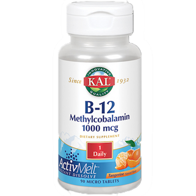 B-12 Methyl 1,000 mcg Tangerine 90 tablets by KAL
