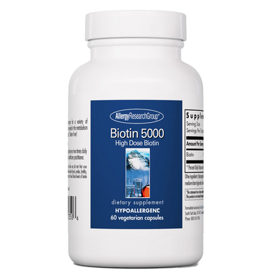 Biotin 5000 -60 Vegetarian Capsules by Allergy Research Group