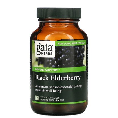 Black Elderberry 120 vegan capsules by Gaia Herbs