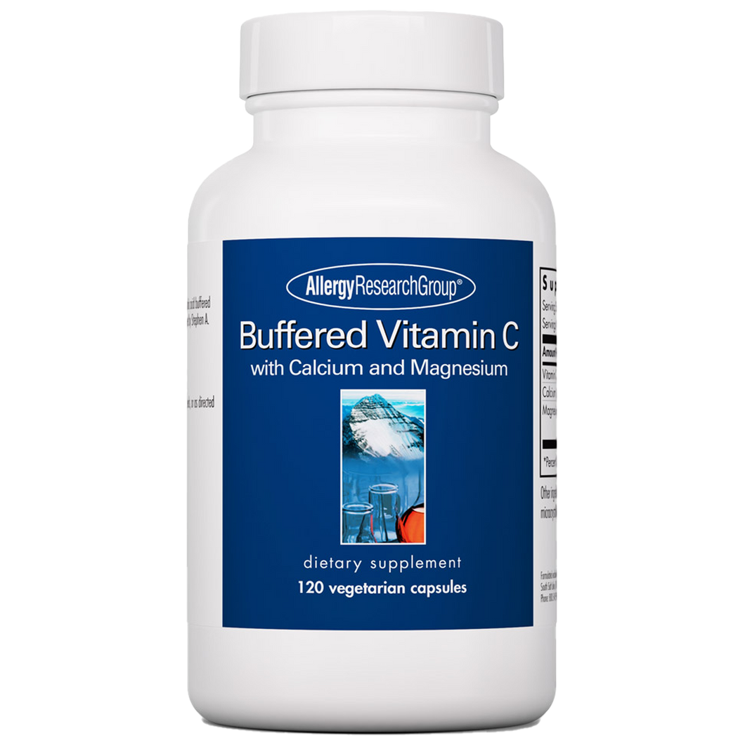 Buffered Vitamin C 120 Vegetarian Capsules with Calcium and Magnesium by Allergy Research Group