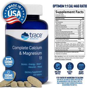Complete Cal/Mag 1:1 120 tablets by Trace Minerals Research