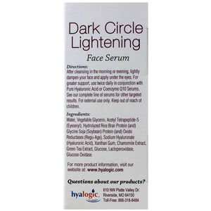 Dark Circle Light Face Serum .47 oz by Hyalogic