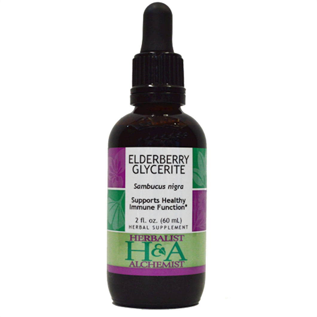 Elderberry Glycerite Alc Free 2 oz by Herbalist & Alchemist