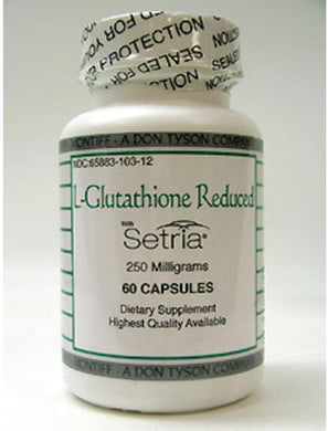 L-Glutathione Reduced 250 mg 60 capsules