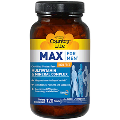 Max For Men 120 tablets by Country Life