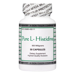 Pure L-Histidine 600 mg 50 capsules