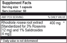 Rhodiola Plus 60 capsules by True Botanica