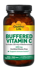 Country Life Buffered Vitamin C 1000 mg 250 Tablets