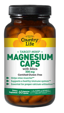 Country Life Magnesium 300 mg 60 Vegetarian Capsules