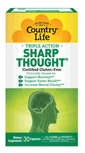 Sharp Thought 30 Capsules by Country Life