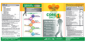 Core Daily 1 Men's 50+ 60 Tablets by Country Life