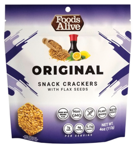 Original Flax Crackers Organic 4 oz by Foods Alive