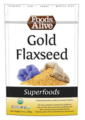 Gold Flaxseed Organic 14 oz by Foods Alive