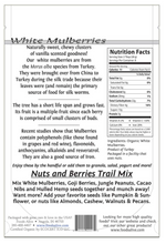 White Mulberries 8 oz by Foods Alive