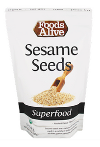 Organic Natural Sesame Seeds 12 Servings by Foods Alive