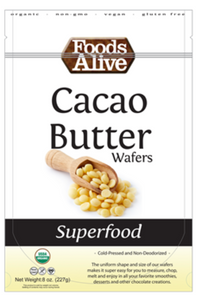Organic Cacao Butter Wafers 8 oz by Foods Alive