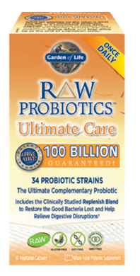 RAW Probiotics Ultimate Care 30 Vegan Capsules by Garden of Life