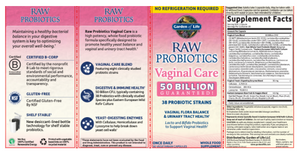 Raw Probiotics Vaginal Care ST 30 Vegan Capsules by Garden of Life
