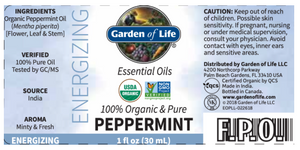Peppermint Essential Oil Org 1 fl oz by Garden of Life