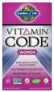 Vitamin Code Women's Multi 240 Vegan Capsules by Garden of Life
