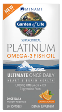 Platinum Omega 3 Fish Oil Or 60 Soft Gels by Garden of Life