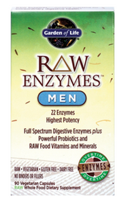 RAW Enzymes Men 90 Vegan Capsules by Garden of Life