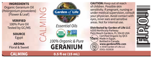 Geranium Essential Oil Organic .5 fl oz by Garden of Life