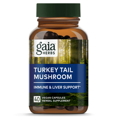 Turkey Tail Mushroom 40 capsules by Gaia Herbs