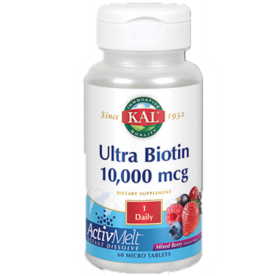 Ultra Biotin ActivMelt Berry 60 tablets by KAL