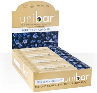 Uni Bar Blueberry Almond 12 Bars by D'Adamo Personalized Nutrition