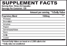 Vitalzym Enzymes X 360 veggie caps by World Nutrition