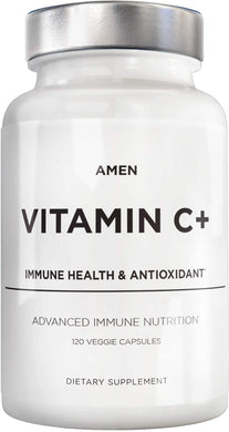 Vitamin C+ 120 veg capsules by Amen