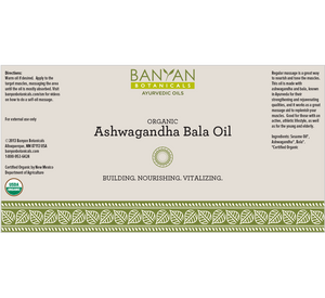 Ashwagandha Bala Oil Organic 4 oz