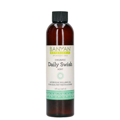 Daily Swish Oil Pulling Organic 8 oz by Banyan Botanicals
