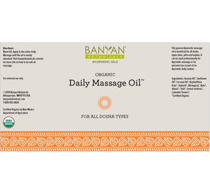 Daily Massage Oil 12 oz by Banyan Botanicals