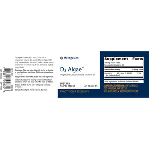 D3 Algae 60 Tablets by Metagenics