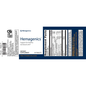 Hemagenics 60 tablets by Metagenics
