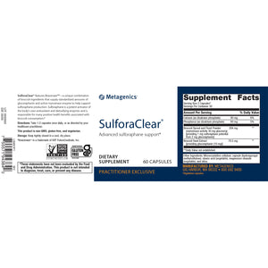 SulforaClear 60 capsules by Metagenigs