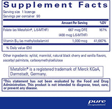 Pure Melt B12 Folate - 90 lozenges by Pure Encapsulations