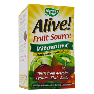 Alive! Vitamin C Organic 120 vegetable capsules by Natures Way