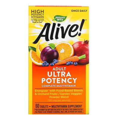Alive Adult Ultra Potency Once Daily 60 tablets by nature's way
