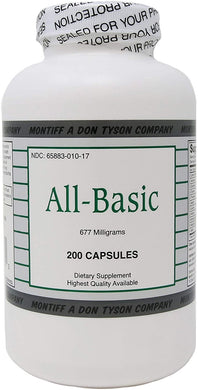 All-Basic 677 mg 200 capsules by Montiff