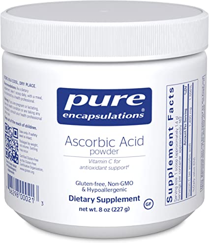 Ascorbic Acid powder 227 Grams by Pure Encapsulations