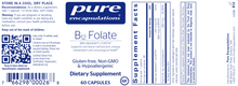 B-12 Folate 60 Capsules by Pure Encapsulations