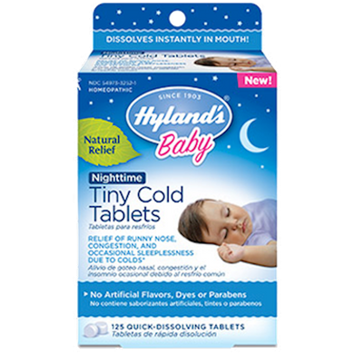 Baby Nighttime Tiny Cold Tab 125 tablets by Hylands