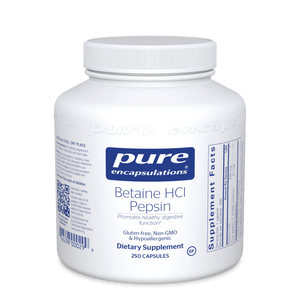 Betaine HCL Pepsin 250 capsules by Pure Encapsulations