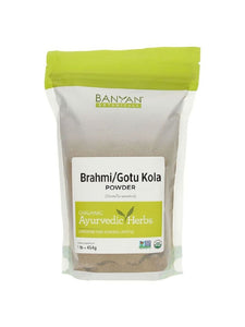 Brahmi Gotu Kola Leaf Pwdr Organic 1 lb