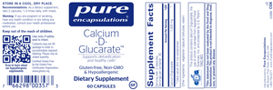 Calcium-D-Glucarate by Pure Encapsulations